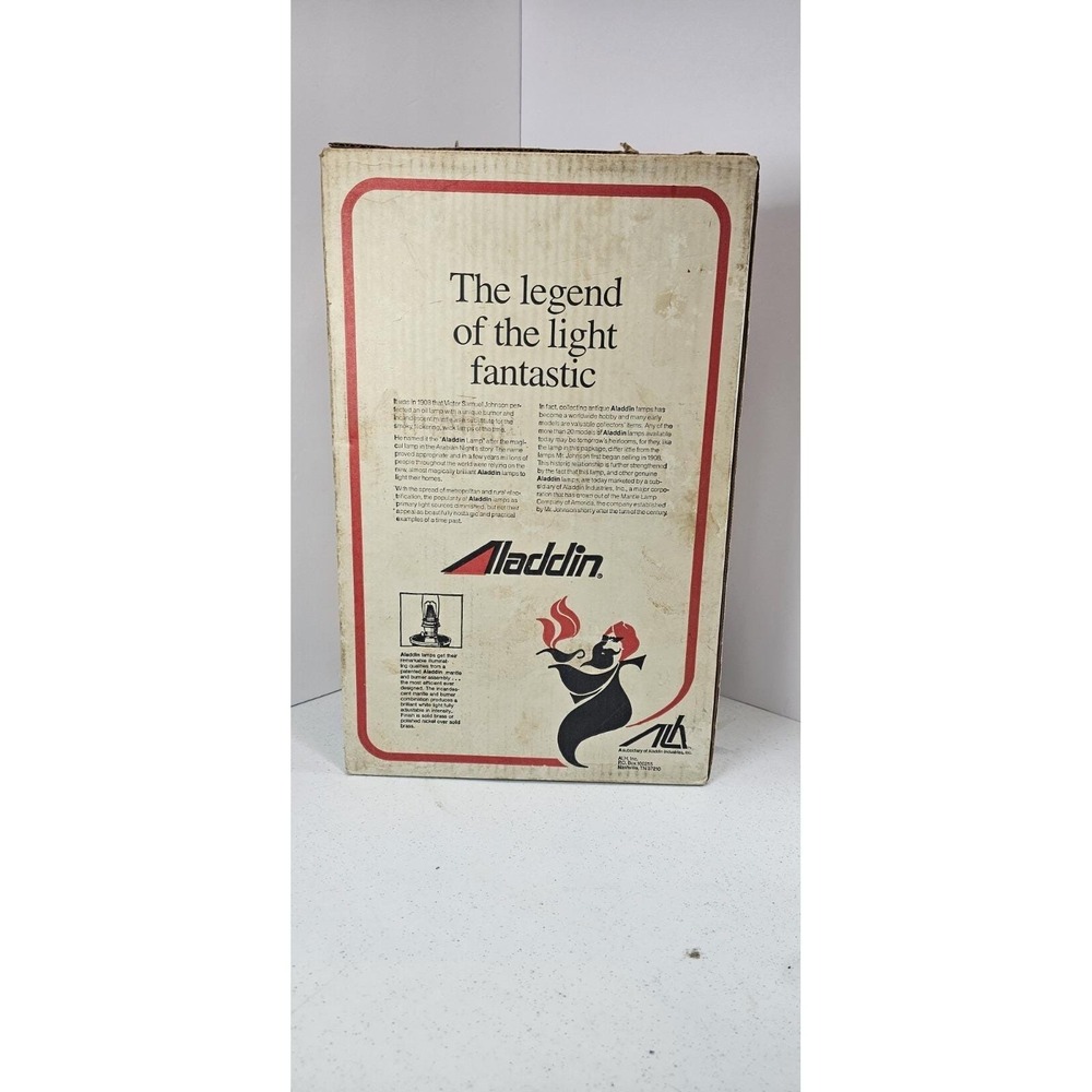 NOS Vintage Aladdin C-6104 Incandescent Oil Lamp New In Unopened Original Box
